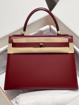 cheap quality Hermes Kelly 28 sellier Rouge H swift GHW